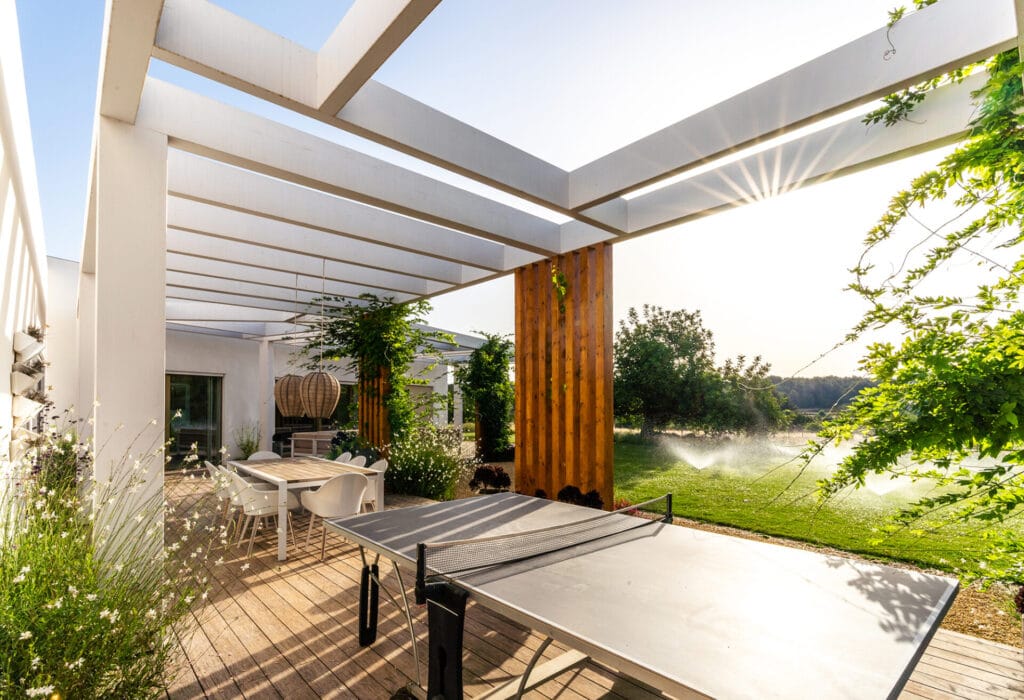 Terravita Ibiza Landscape Design Architecture Can Tanca Zero Carbon House Pergola Deck 2