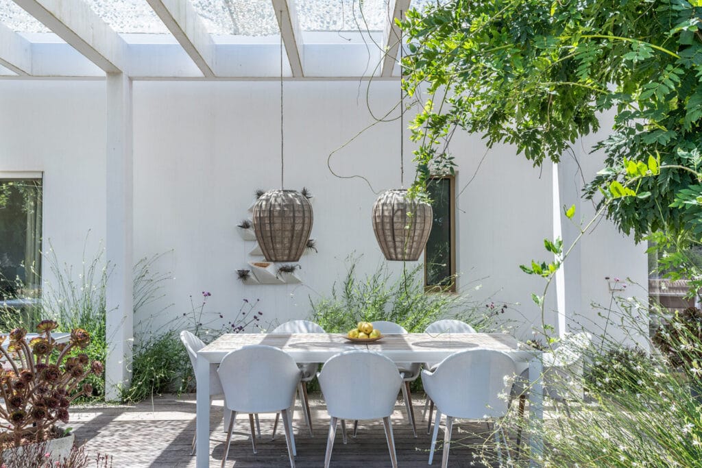 Terravita Ibiza Landscape Design Architecture Can Tanca Zero Carbon House Pergola Deck Outdoor Dining