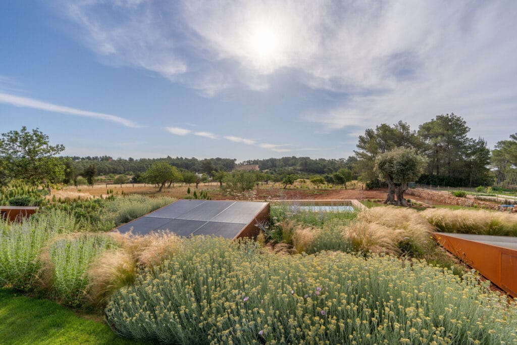Terravita Ibiza Landscape Design Architecture Can Tanca Zero Carbon House Solar Panels