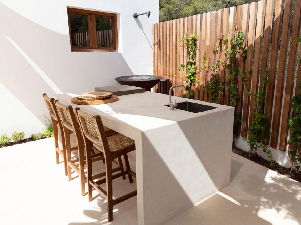Terravita Ibiza Landscape Design Architecture Can Mar Barbecue Grill Bar Area Crop