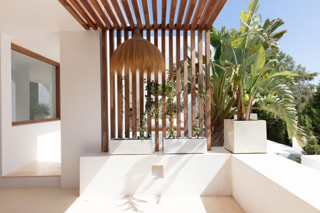 Terravita Ibiza Landscape Design Architecture Can Mar Pergola Seating Area