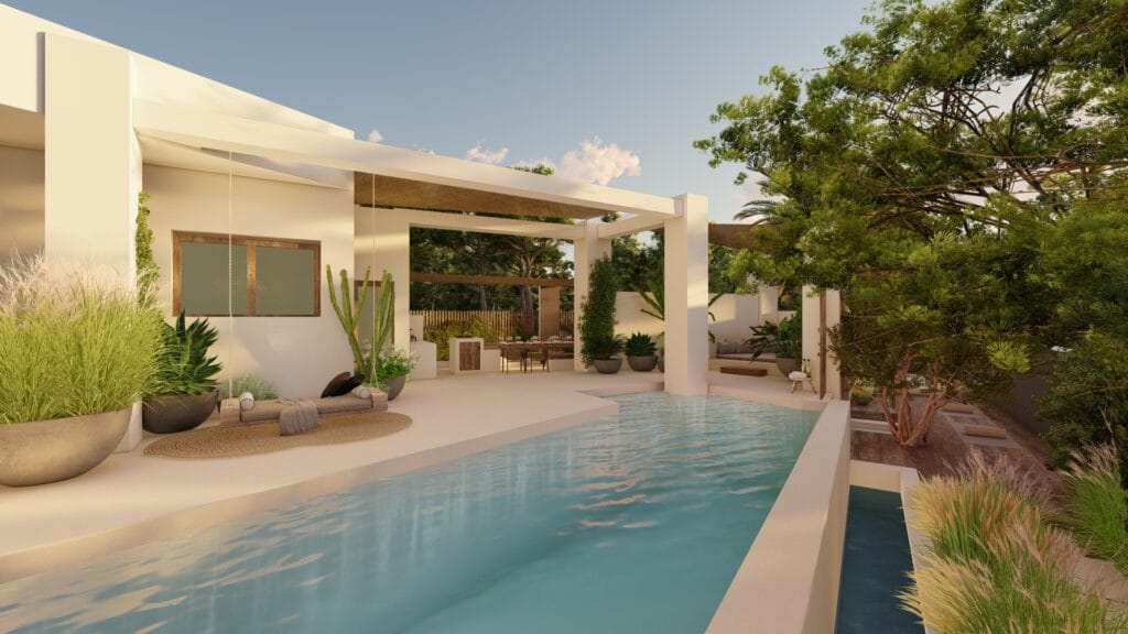 Terravita Ibiza Landscape Design Architecture Can Mar Swimming Pool Garden Terrace Area
