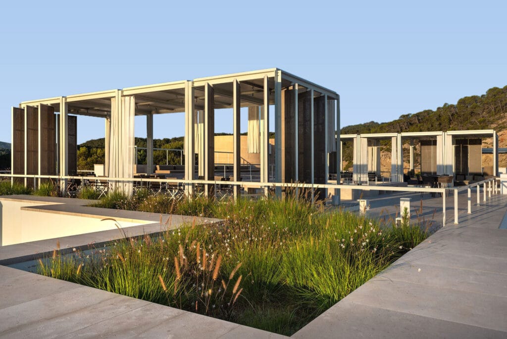 Terravita Ibiza Landscape Design Architecture Sa Ferradura Sunken Garden Grasses Copy Web